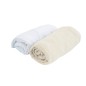 LOT DE 2 DRAPS-HOUSSE 60X120 CM BLANC ECRU