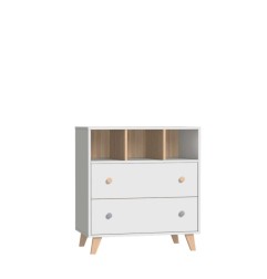 COMMODE 2 TIROIRS + 3 NICHES SENJA
