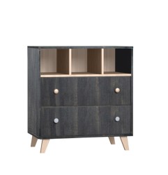 COMMODE 2 TIROIRS + 3 NICHES SENJA