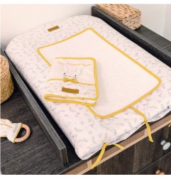 MATELAS A LANGER + HOUSSE LEAFY BUNNY