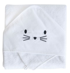 COFFRET SORTIE DE BAIN + GANT 75X75 BLANC