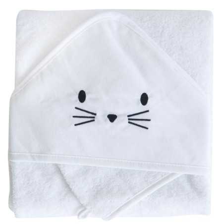 COFFRET SORTIE DE BAIN + GANT 75X75 BLANC