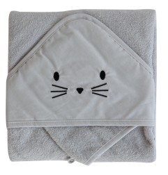 COFFRET SORTIE DE BAIN + GANT 75X75 PERLE