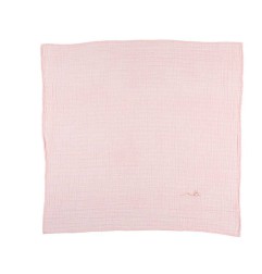 LOT DE 2 DRAPS-HOUSSE ROSES MOUSSELINE BIO 70X140 MORIS SACHA