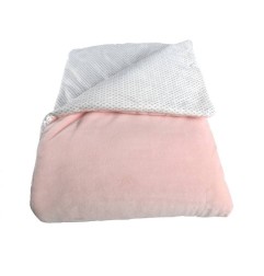 COUVERTURE ROSE 100X140CM EN VELOUDOUX® MORIS SACHA