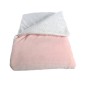 COUVERTURE ROSE 100X140CM EN VELOUDOUX® MORIS SACHA