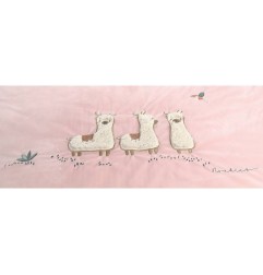 COUVERTURE ROSE 100X140CM EN VELOUDOUX® MORIS SACHA