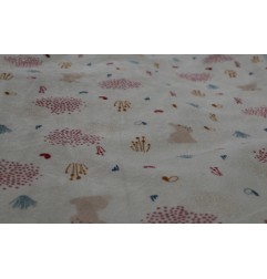 L&J COUVERTURE 75X100CM VELOUDOUX