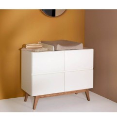 COMMODE 4 TIROIRS TRENDY BLANC