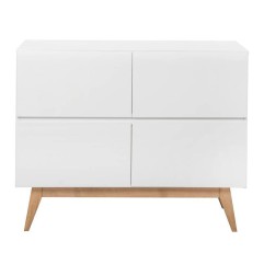 COMMODE 4 TIROIRS TRENDY BLANC