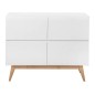 COMMODE 4 TIROIRS TRENDY BLANC