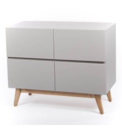COMMODE 4 TIROIRS TRENDY GRIFFIN GREY
