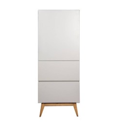 ARMOIRE 1 PORTE TRENDY GRIFFIN GREY