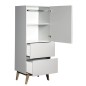ARMOIRE 1 PORTE TRENDY GRIFFIN GREY