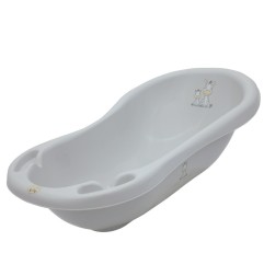 BAIGNOIRE 84CM AVEC EVACUATION GRIS ZEBRE