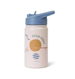 BOUTEILLE THERMOS AVEC PAILLE 350ML