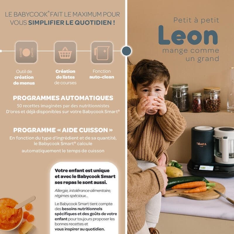 Babycook Smart, gris anthracite beaba — vue 4 sur 5